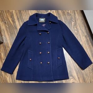 Mackintosh Wool Navy Pea Coat Sz 10 Save 15%!